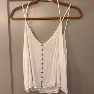 Harper Cream Buttoned Relaxed Camisole